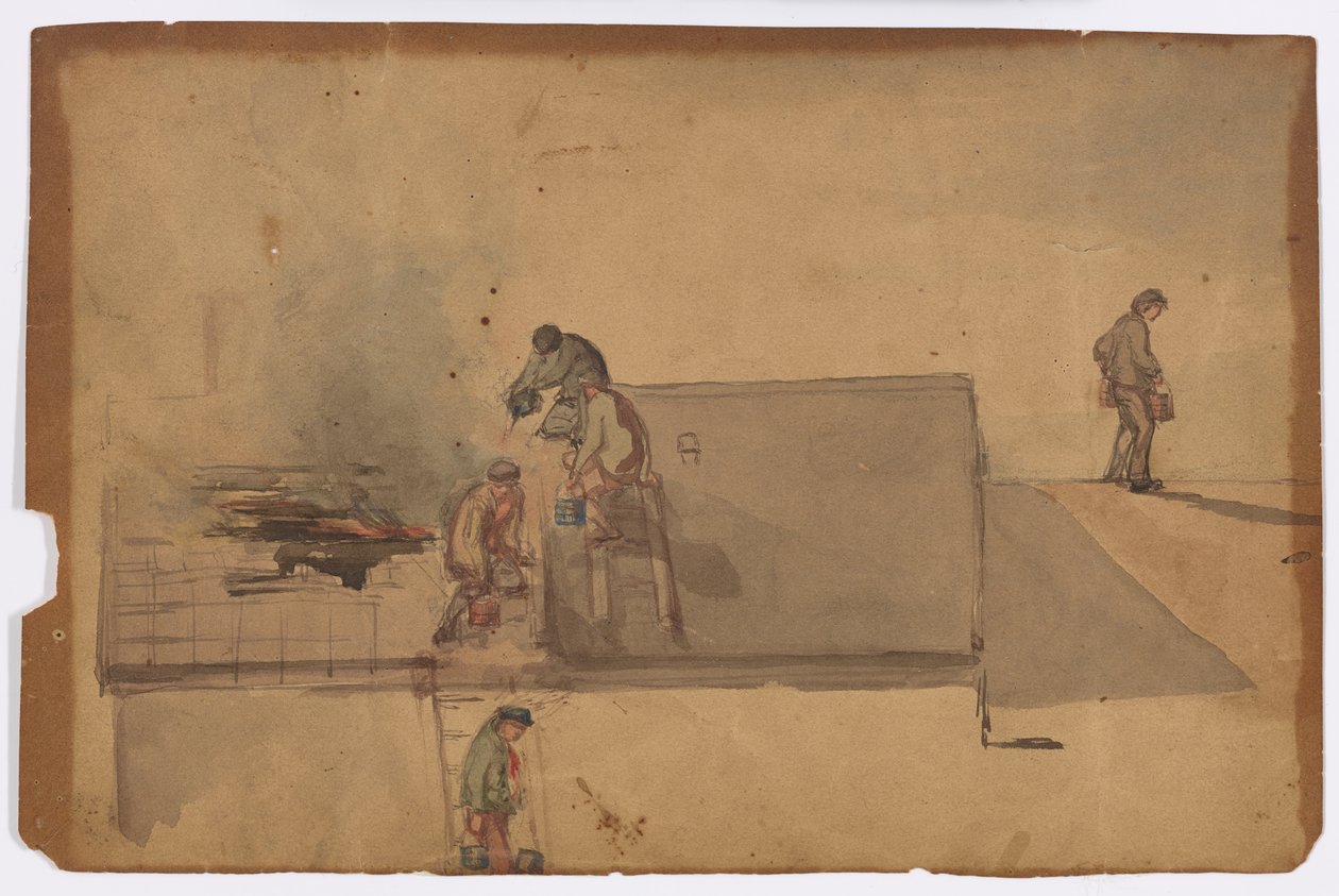 Un incendio a Pomfret da James Abbott McNeill Whistler