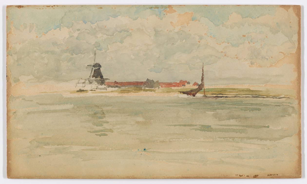 Una piccola nota rossa – Dordrecht da James Abbott McNeill Whistler