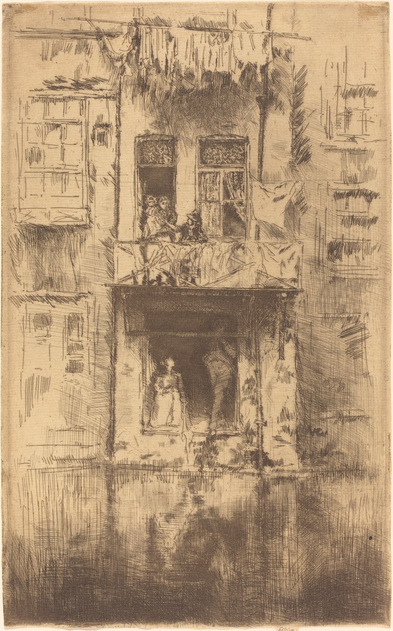 Balcone, Amsterdam, 1889 da James Abbott McNeill Whistler