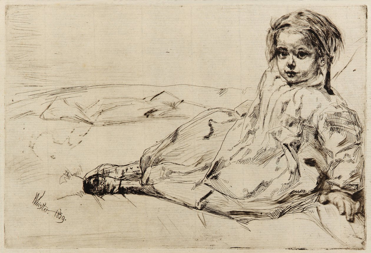 Bibi Valentin, 1859 da James Abbott McNeill Whistler