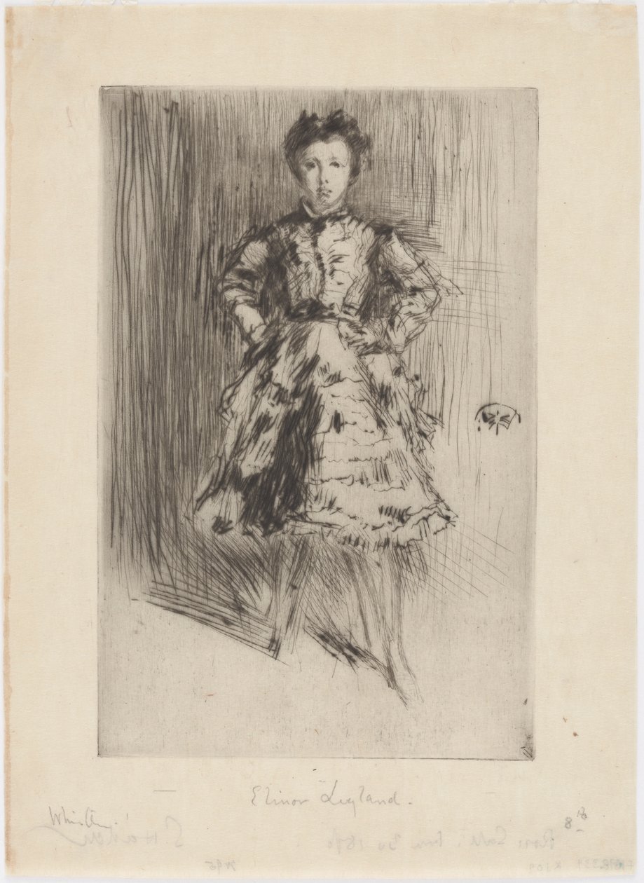 Elinor Leyland, 1873 da James Abbott McNeill Whistler