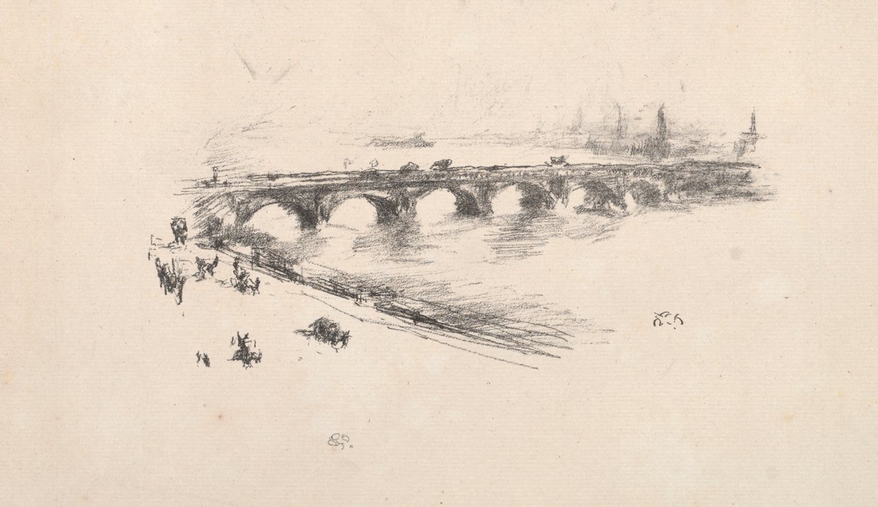 Sera, Little Waterloo Bridge, 1896 da James Abbott McNeill Whistler