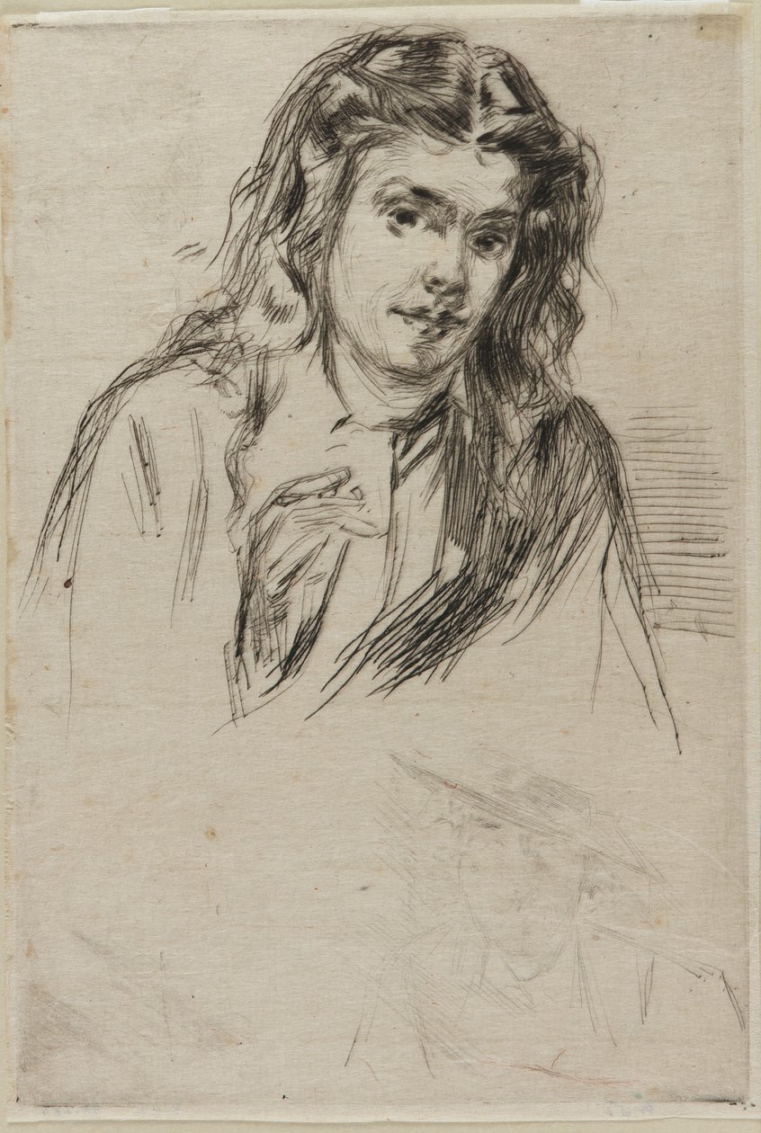 Testa piegata di Fumette da James Abbott McNeill Whistler