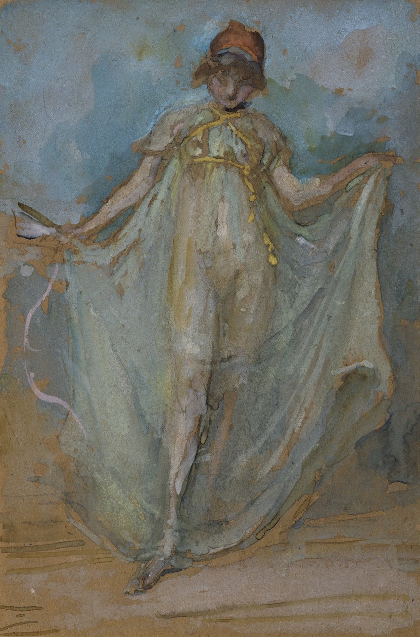 Verde e oro, la ballerina da James Abbott McNeill Whistler