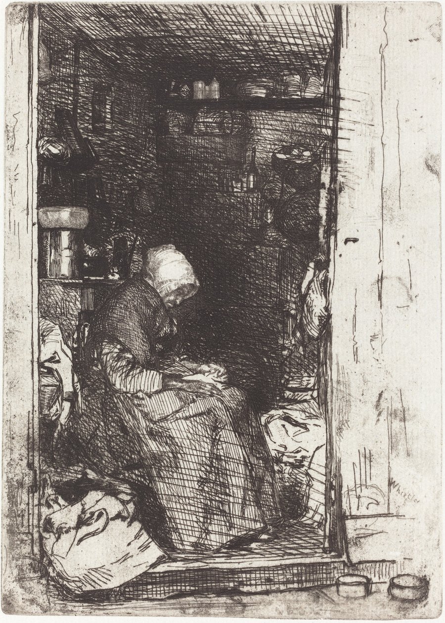 La vecchia con gli stracci, 1858 da James Abbott McNeill Whistler