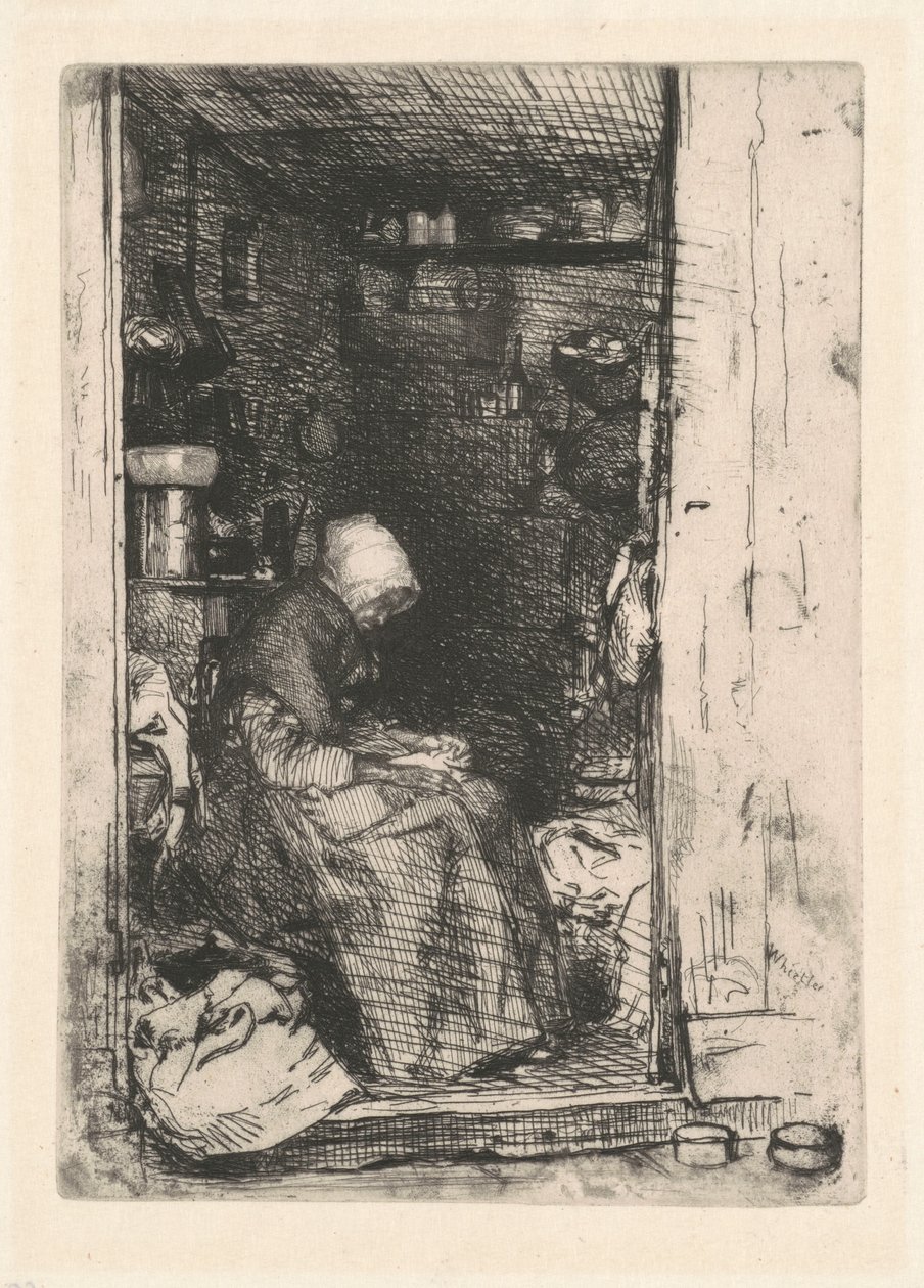 La vecchia con gli stracci, 1858 da James Abbott McNeill Whistler