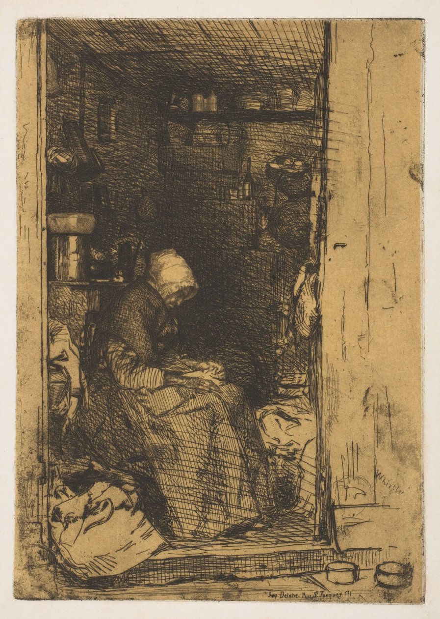 La Vecchia con gli Stracci da James Abbott McNeill Whistler