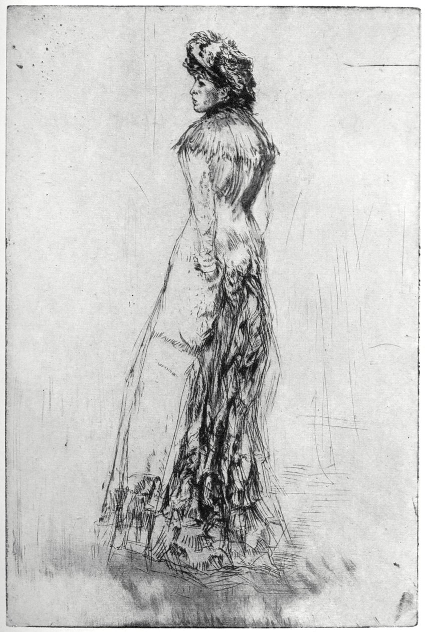 Maude, in piedi, 1873 1904 da James Abbott McNeill Whistler
