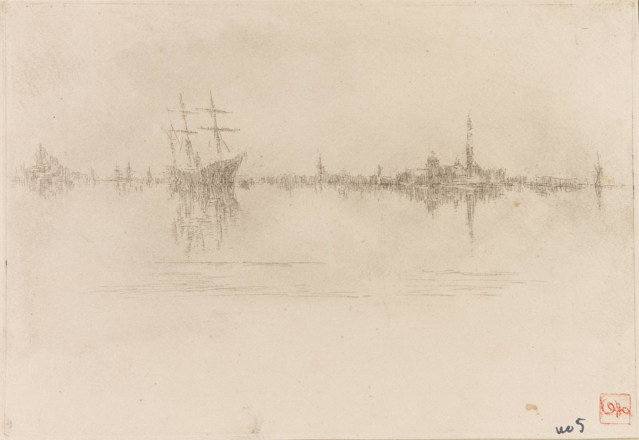 Notturno, 1879-1880 da James Abbott McNeill Whistler