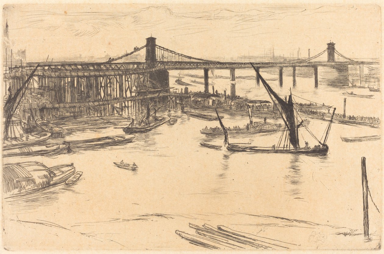 Vecchio ponte di Hungerford da James Abbott McNeill Whistler