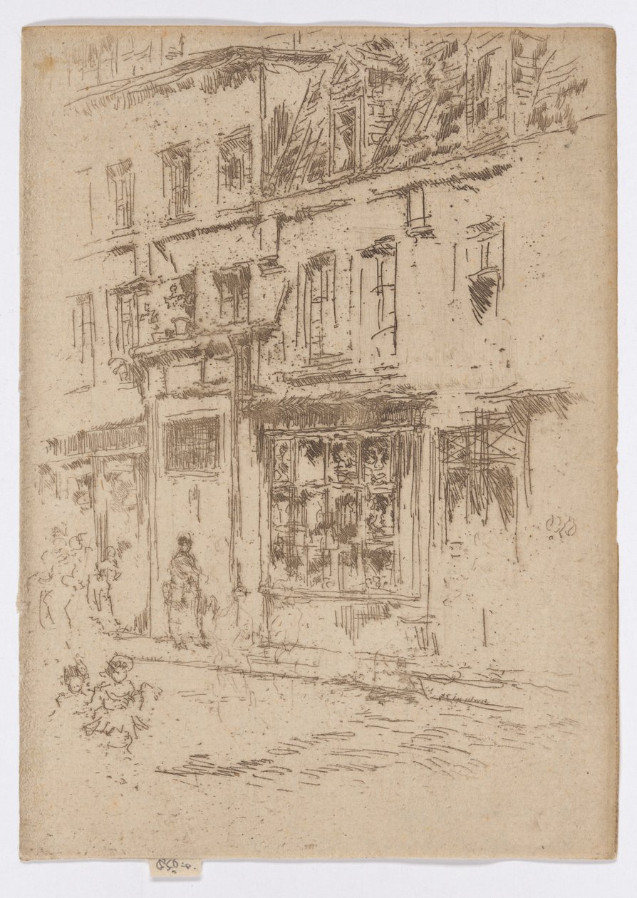 Petite Rue au Beurre, Bruxelles da James Abbott McNeill Whistler
