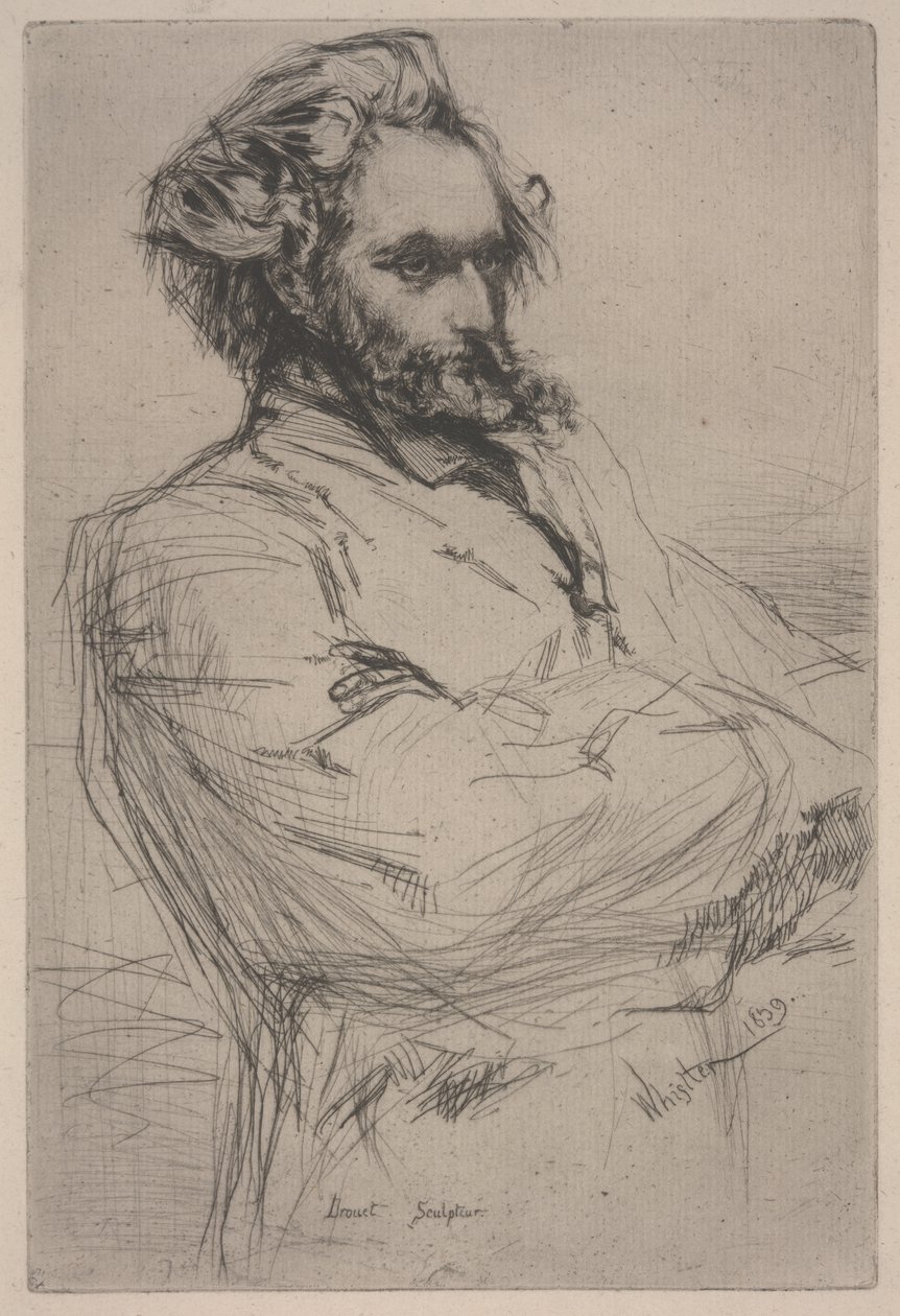 Ritratto di Drouet da James Abbott McNeill Whistler