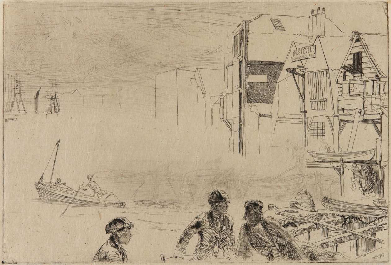 Cantiere navale di Stevens da James Abbott McNeill Whistler