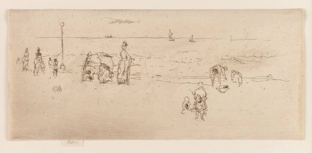 La spiaggia, Ostenda da James Abbott McNeill Whistler
