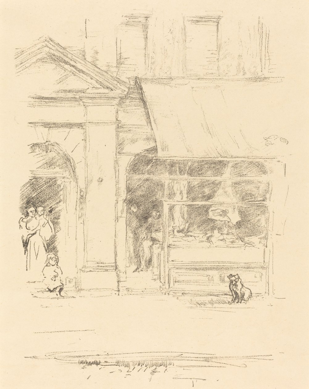 Il cane del macellaio, 1896 da James Abbott McNeill Whistler