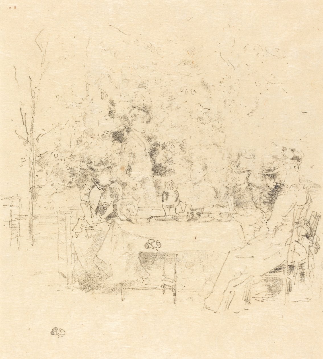 Il giardino, 1891 da James Abbott McNeill Whistler