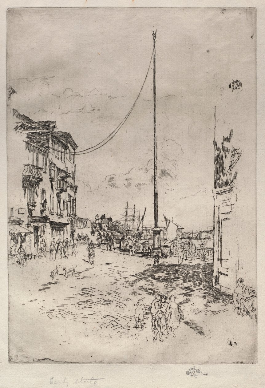 Il piccolo albero maestro, 1880 da James Abbott McNeill Whistler