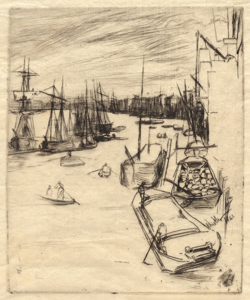 Il piccolo Rotherhithe da James Abbott McNeill Whistler