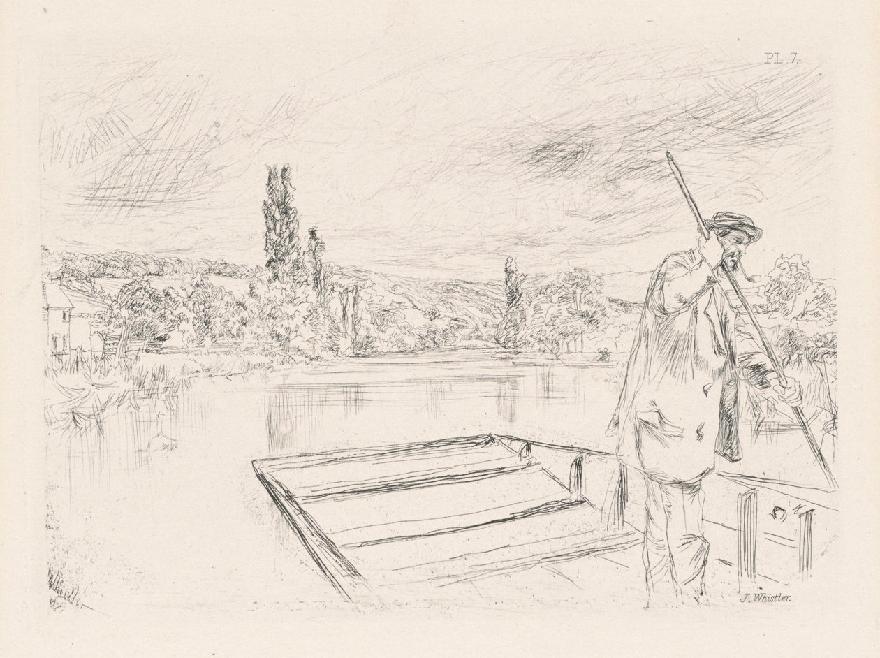 La barca da James Abbott McNeill Whistler