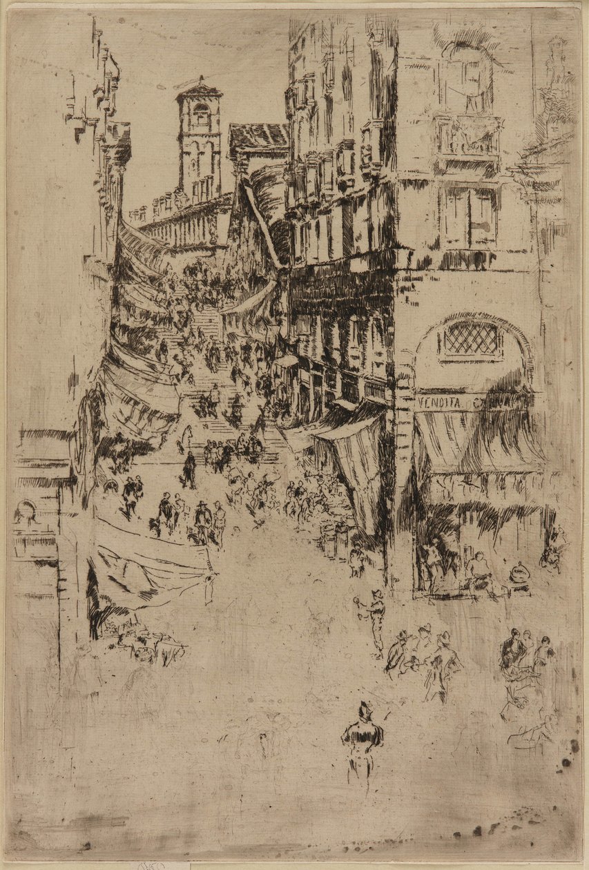Il Rialto, 1879-1880 da James Abbott McNeill Whistler