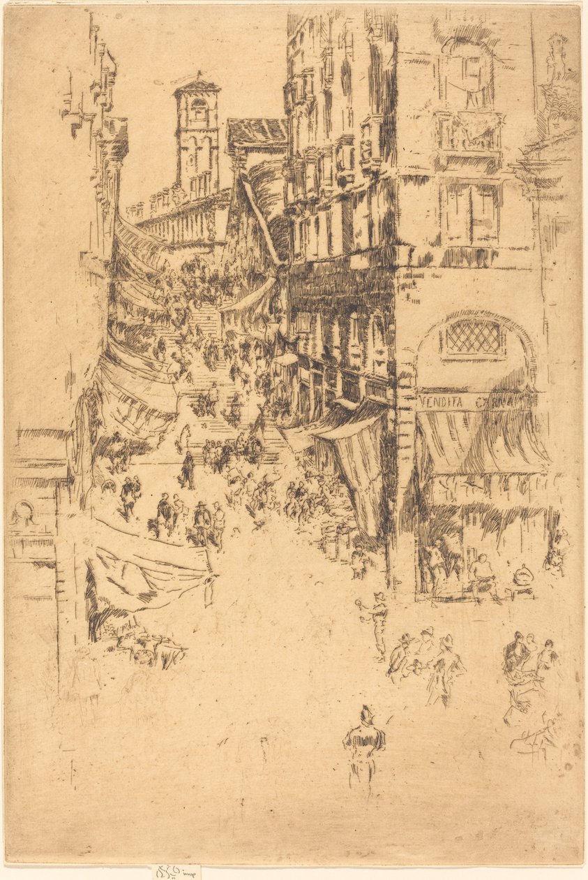Il Rialto, 1880 da James Abbott McNeill Whistler