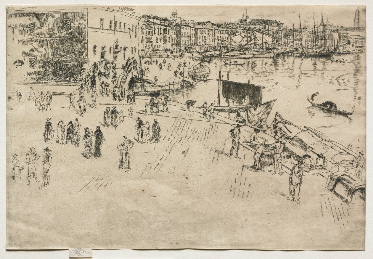 La Riva, n. 1, 1880 da James Abbott McNeill Whistler