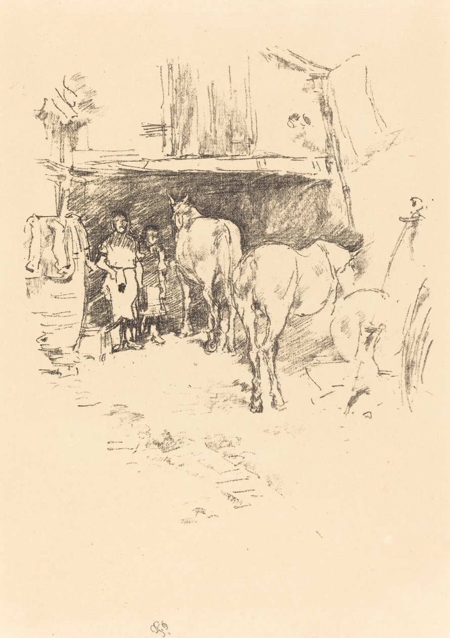 Il cortile del fabbro, 1895 da James Abbott McNeill Whistler