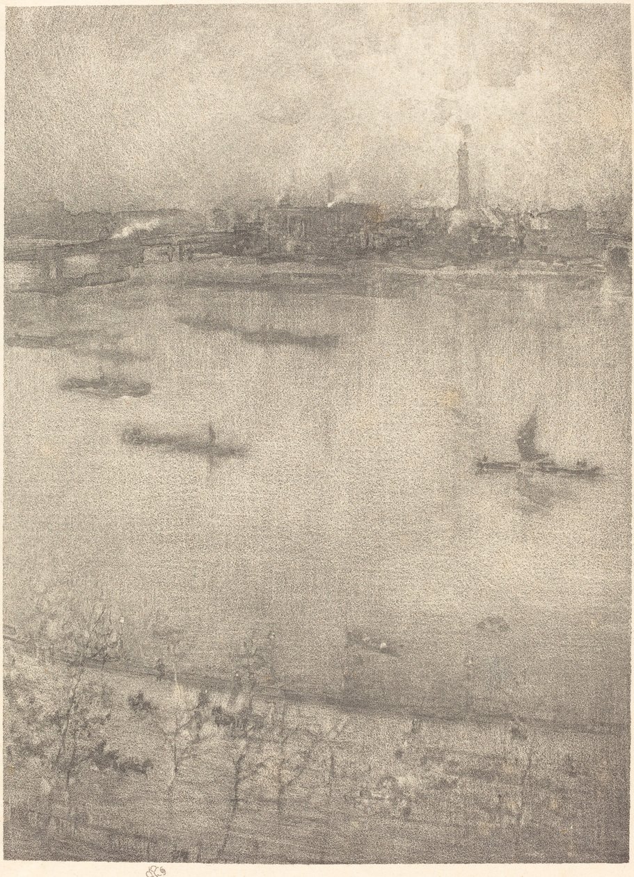 Il Tamigi, 1896 da James Abbott McNeill Whistler