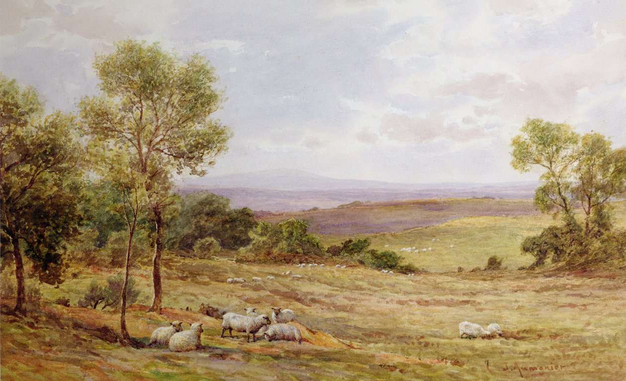 Colline di Cumberland da Wardrew House, Gilston da James Aumonier