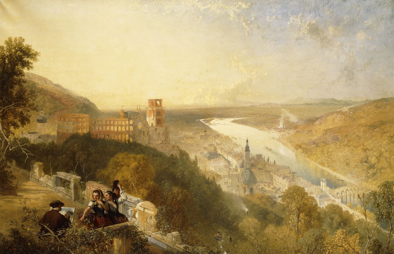 Heidelberg dalla Terrazza da James Baker Pyne