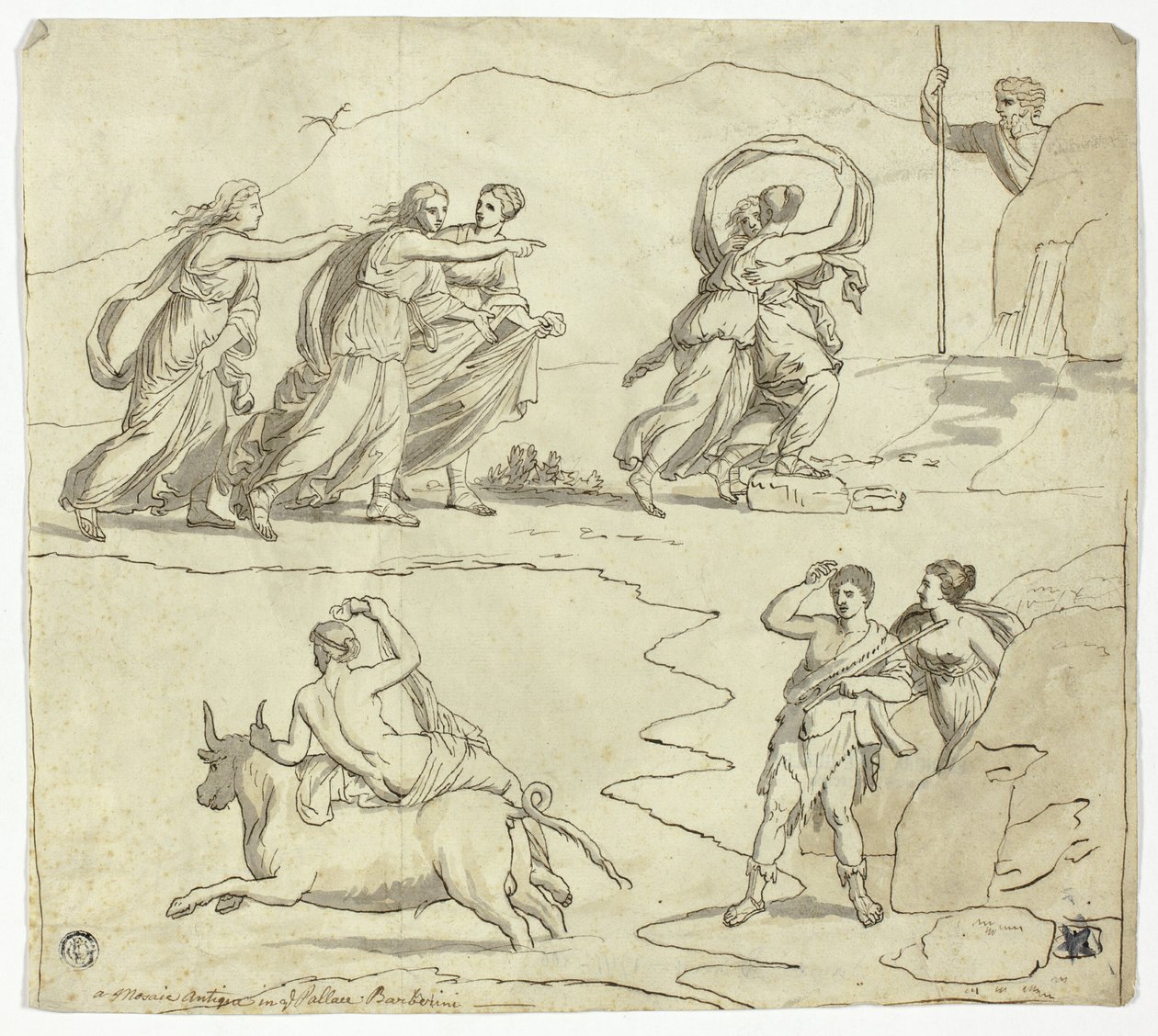 Mosaico antico a Palazzo Barberini da James Barry