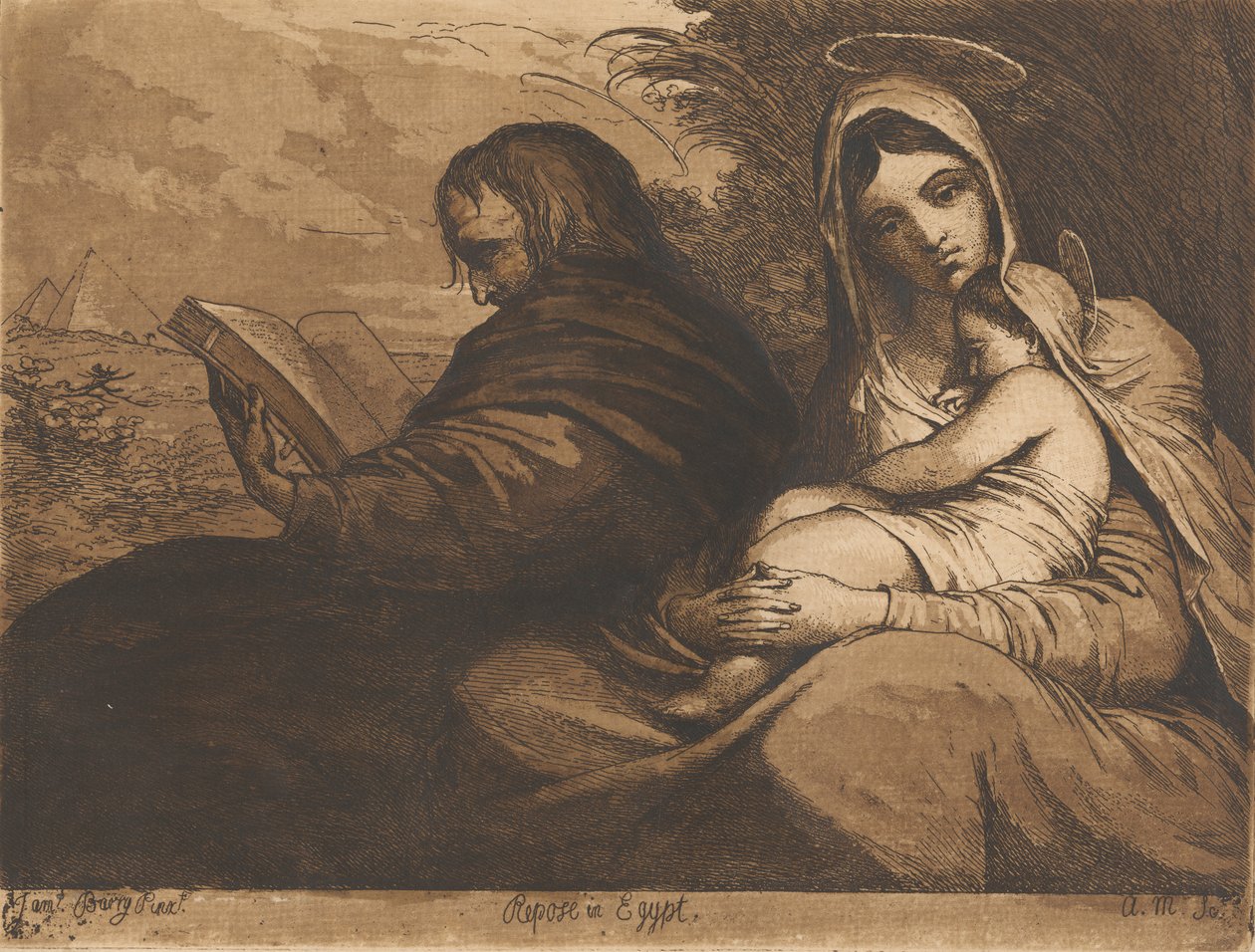 Riposo in Egitto da James Barry