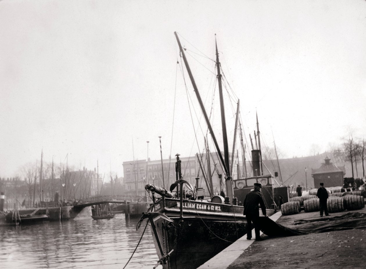 Barche sul canale, Rotterdam da James Batkin