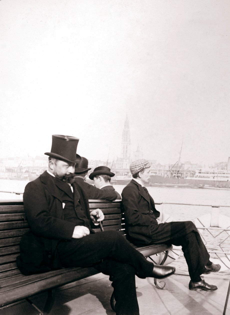 Passeggeri su un traghetto, Rotterdam da James Batkin
