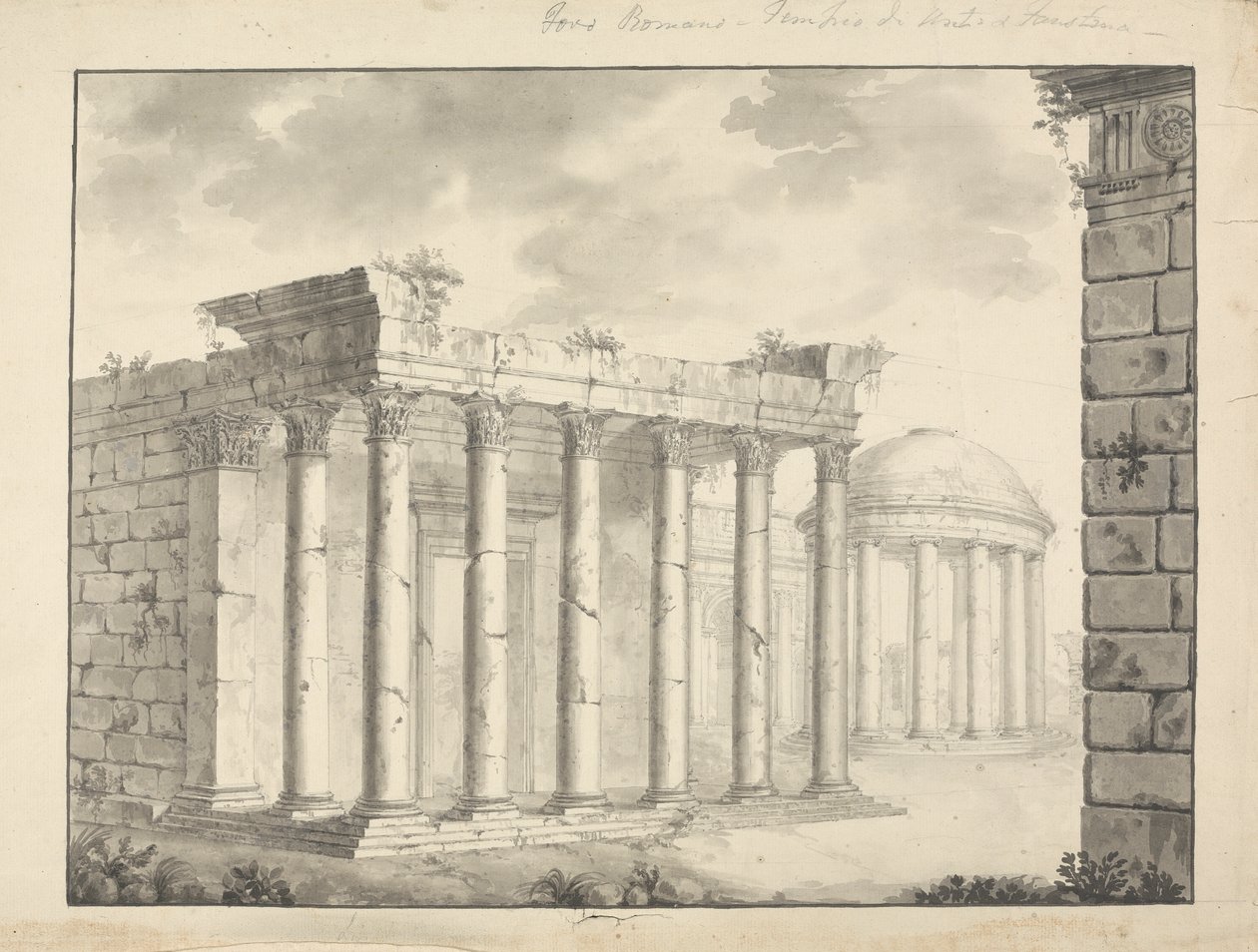 Tempio non identificato Faustana (?) da James Bruce