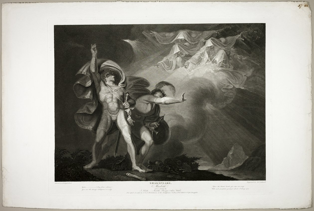 Le streghe appaiono a Macbeth e Banquo da James Caldwall