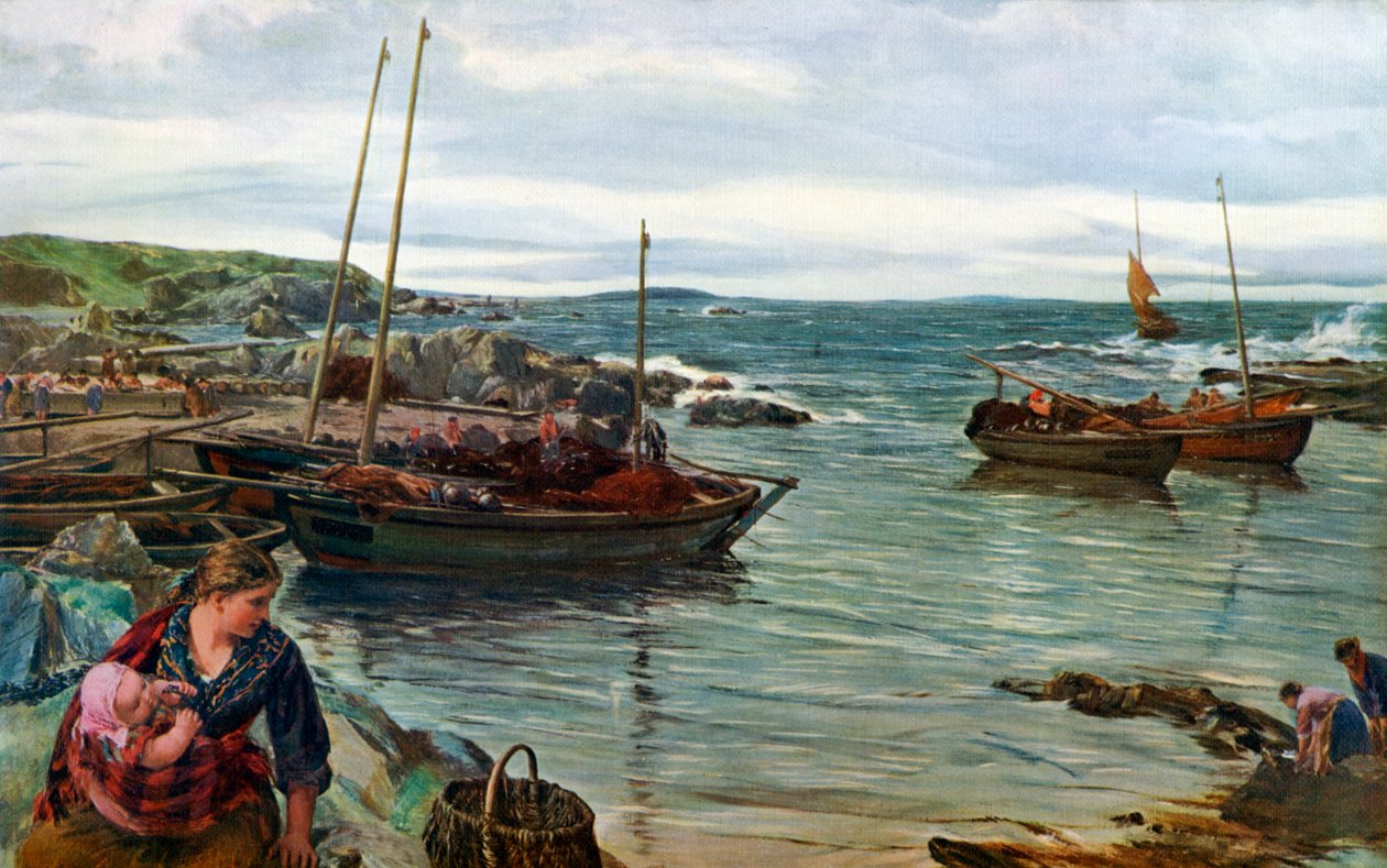 A casa con la marea, 1880 da James Clarke Hook