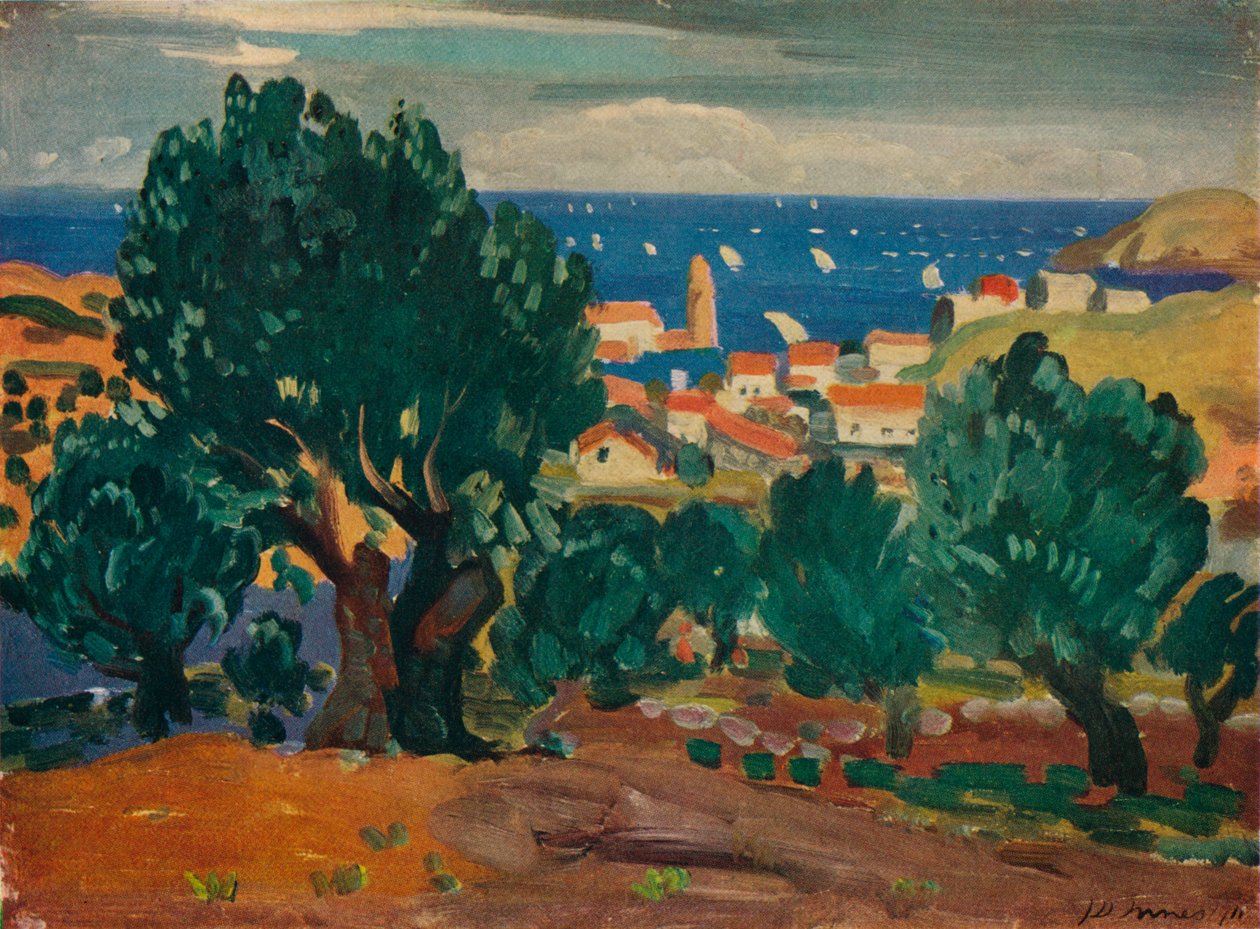 Olivi a Collioure, 1911 da James Dickson Innes