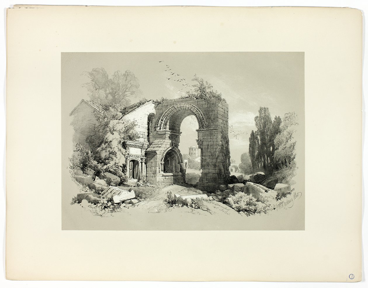 Aliscamps, W. Arles, da Selezioni Pittoresche da James Duffield Harding