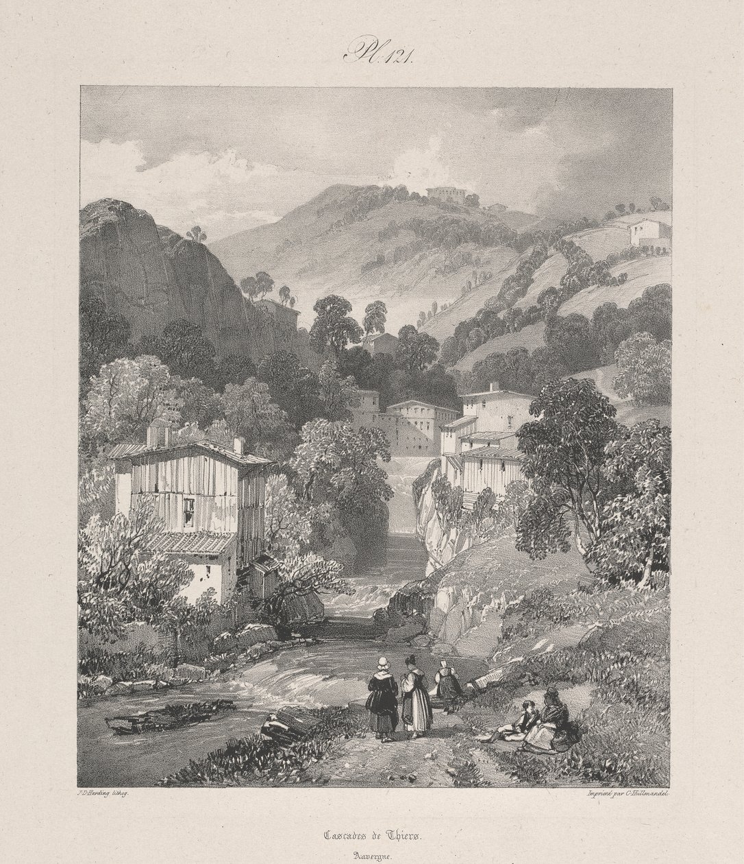 Cascate di Thiers, Alvernia da James Duffield Harding