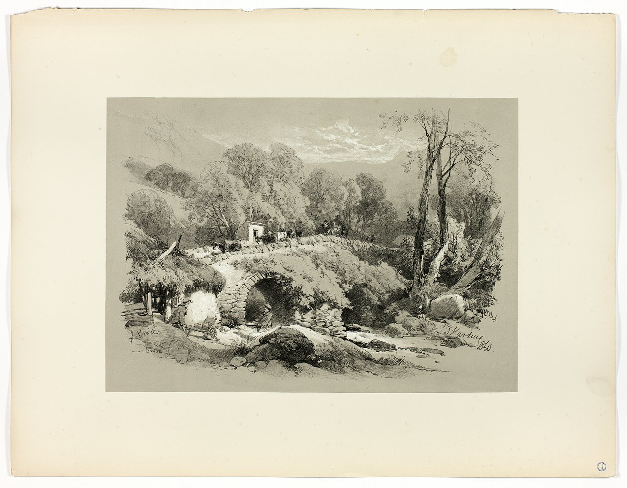 South Brent, Devon, da Selezioni pittoresche da James Duffield Harding