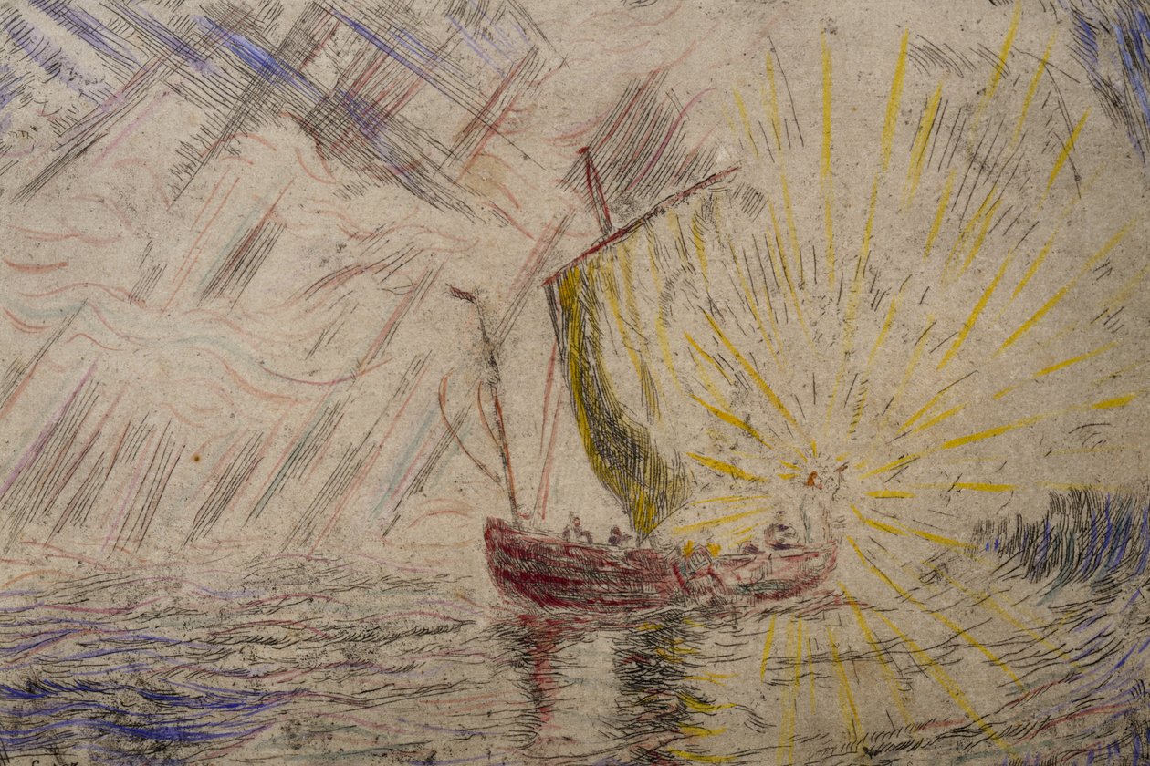 Cristo calma la tempesta da James Ensor
