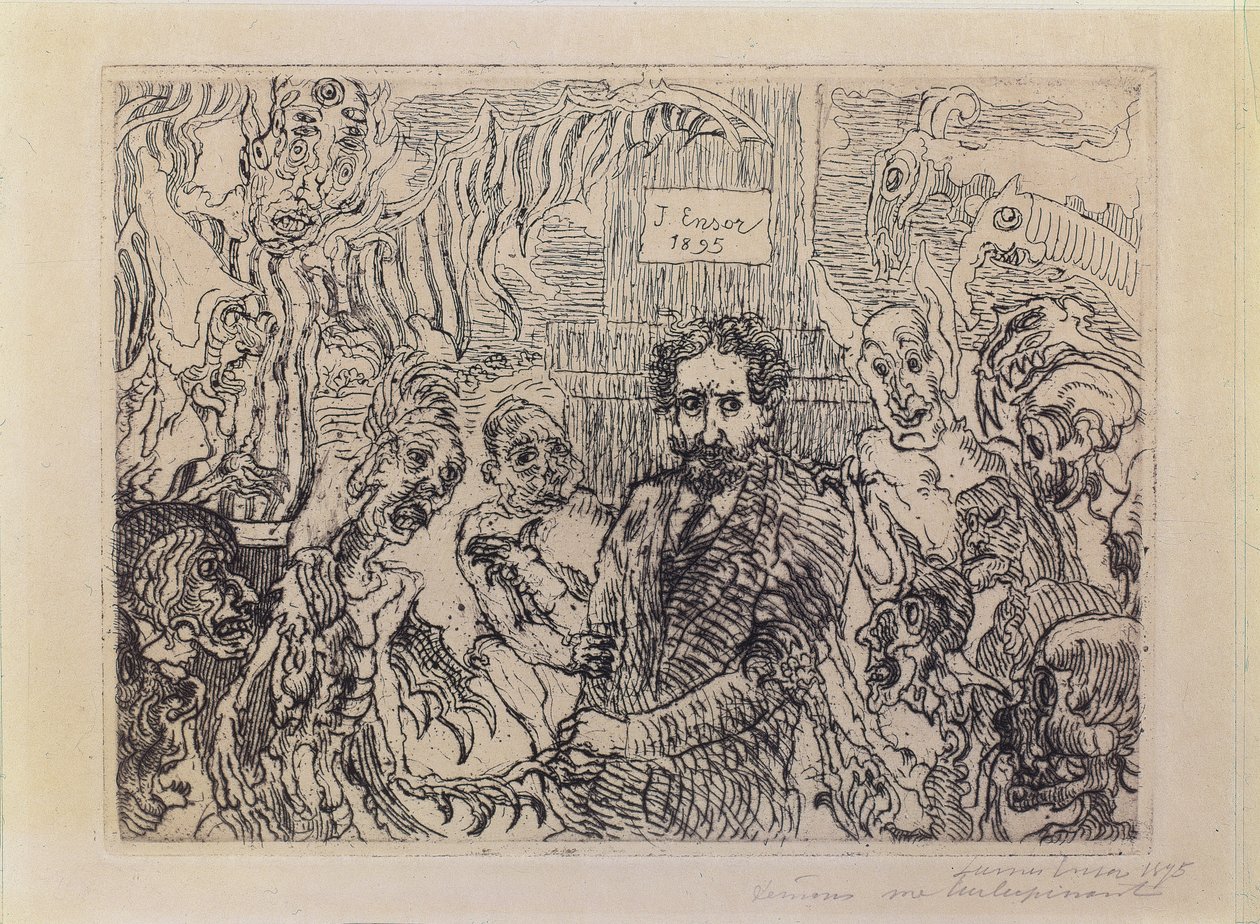 Demoni che mi prendono in giro da James Ensor