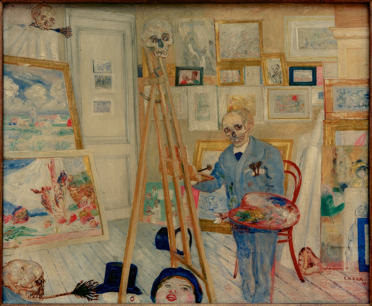 Il pittore di scheletri da James Sidney Ensor