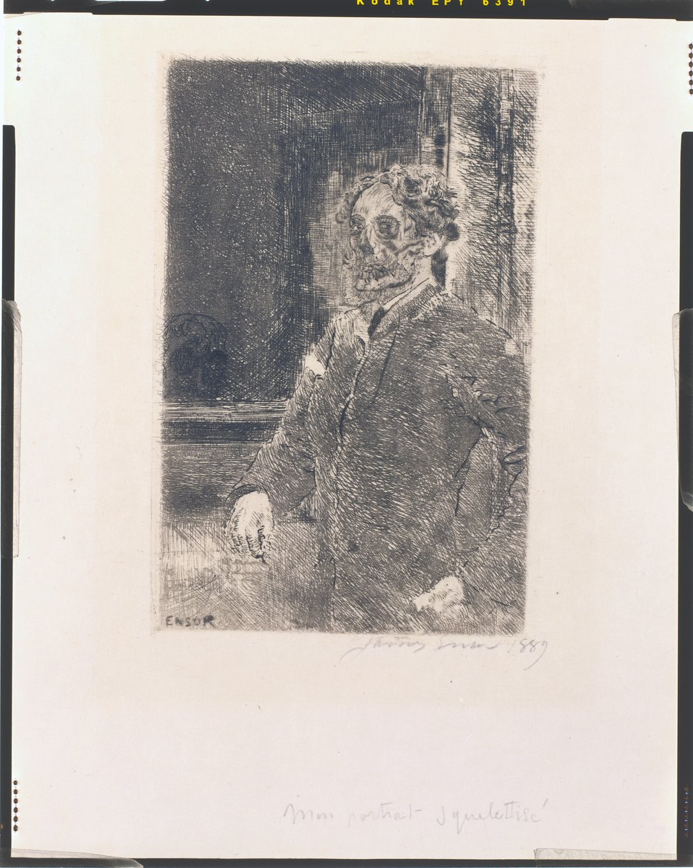 Il mio ritratto come scheletro da James Ensor