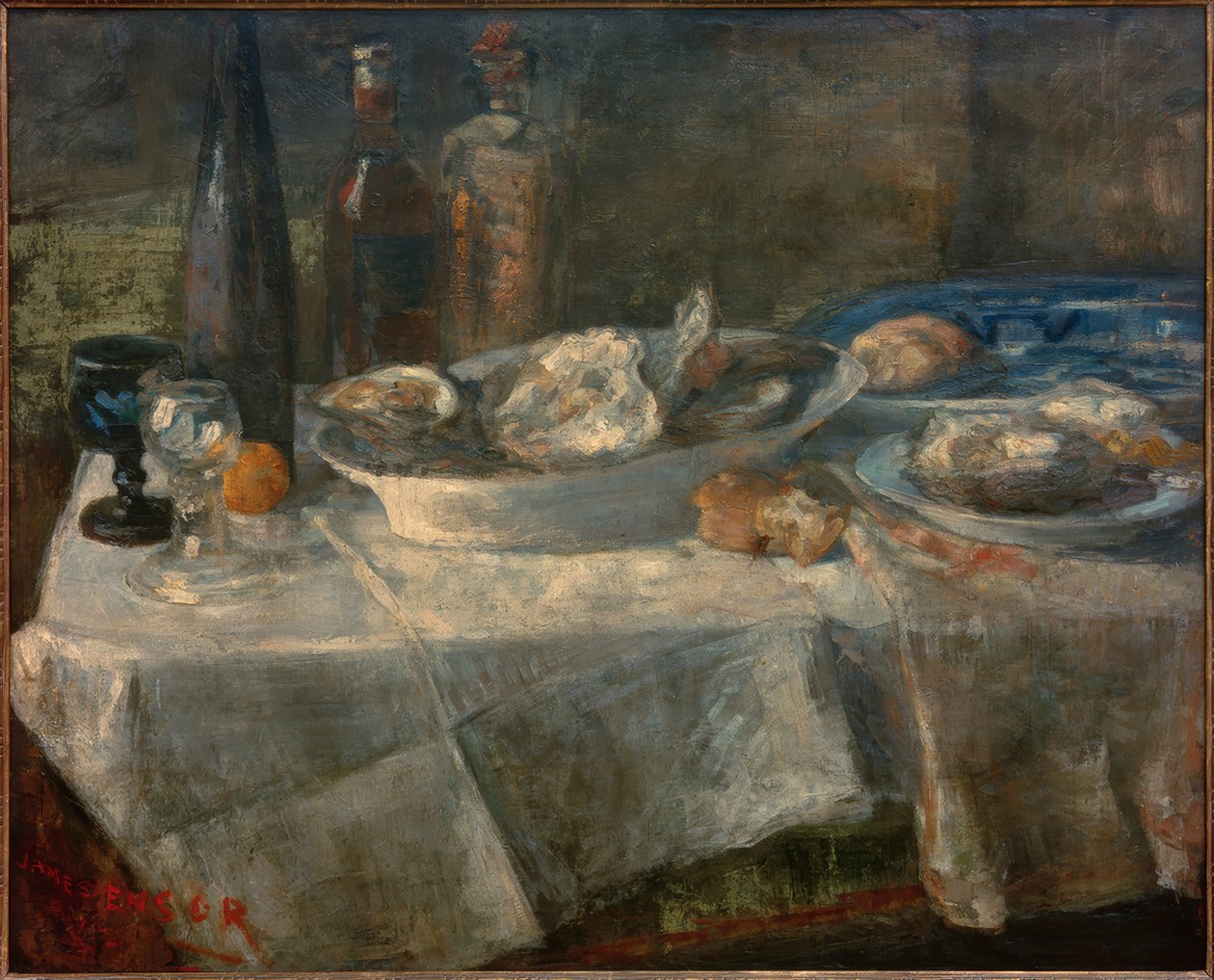 Natura morta con ostriche da James Sidney Ensor