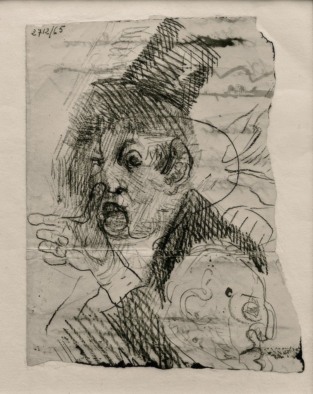 Due teste e una mano da James Sidney Ensor