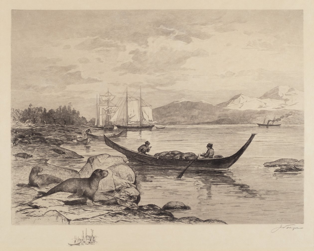 Pesca delle foche in Alaska da James Fagan