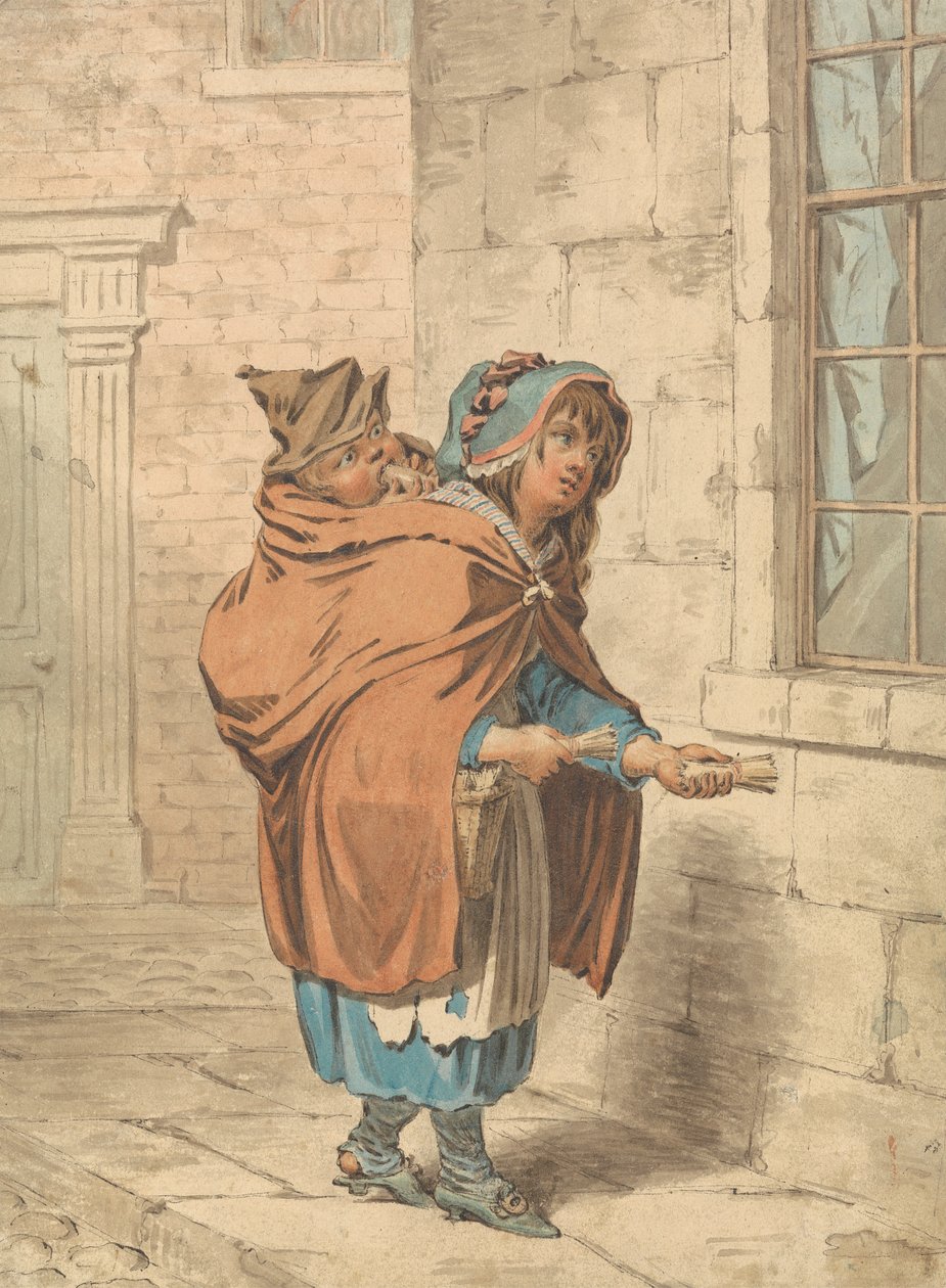 Un banditore di strada di Londra da James Gillray