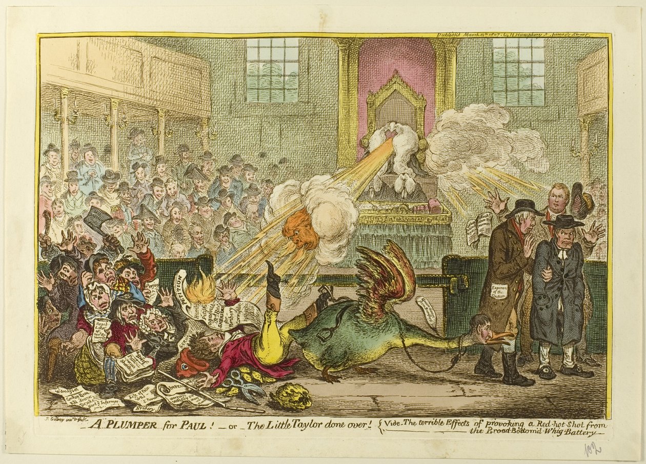 Un plumper per Paul da James Gillray